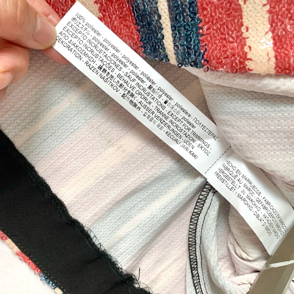 NWT Zara Strappy Striped Sequin & Lace Cami Top - Picture 10 of 16